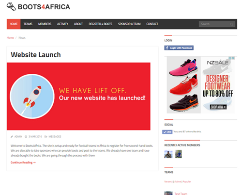 boots4africa.com snapshot